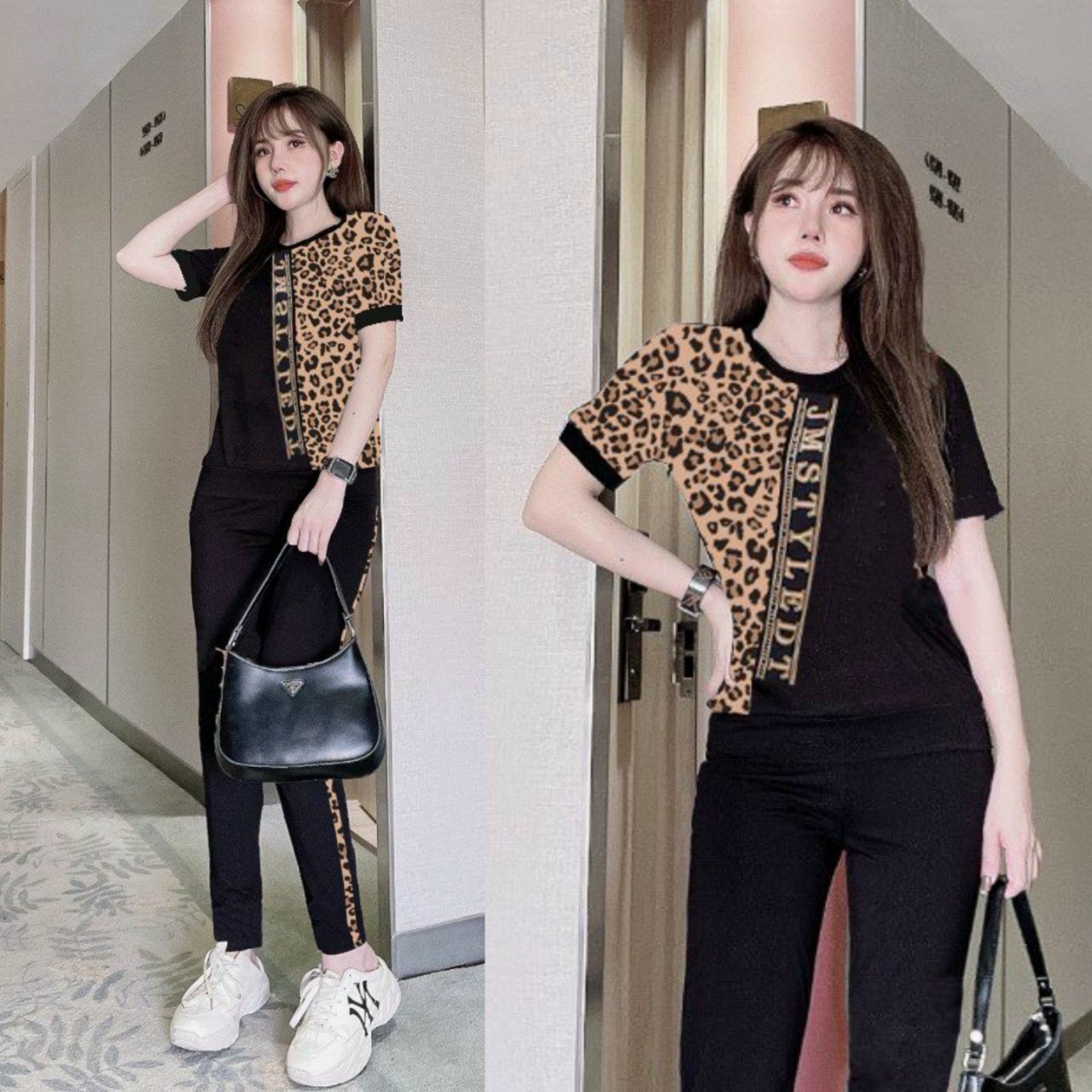 BỘ THUN NỮ HỌA TIẾT BEO - BTN362